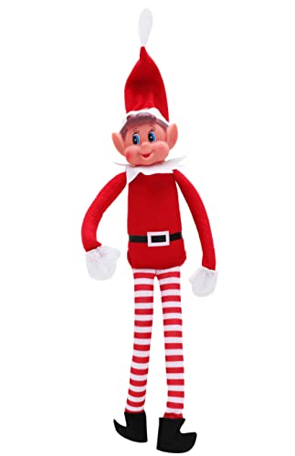 Toyland® Elves Behavin Badly 12 Pulgadas Boy Elf Bend & Pose Juguete Suave con piernas largas, Cuerp...