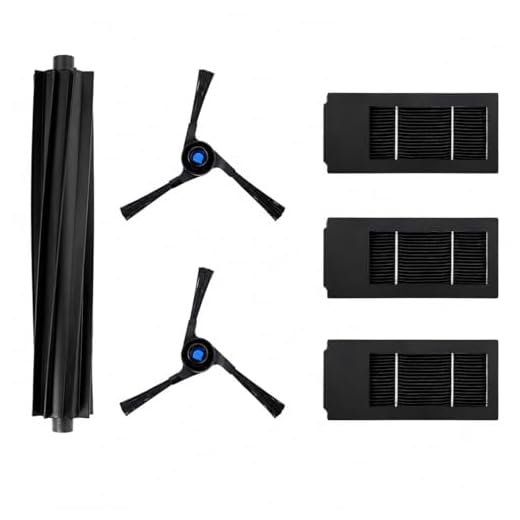 ECOVACS Wartungskit, Ersatzteile, für DEEBOT X2 OMNI / X2 COMBO mit 1 Hauptbürste aus Gummi, 2 schwarzen Seitenbürsten, 3 antibakteriellen Filtern, Originalzubehör.