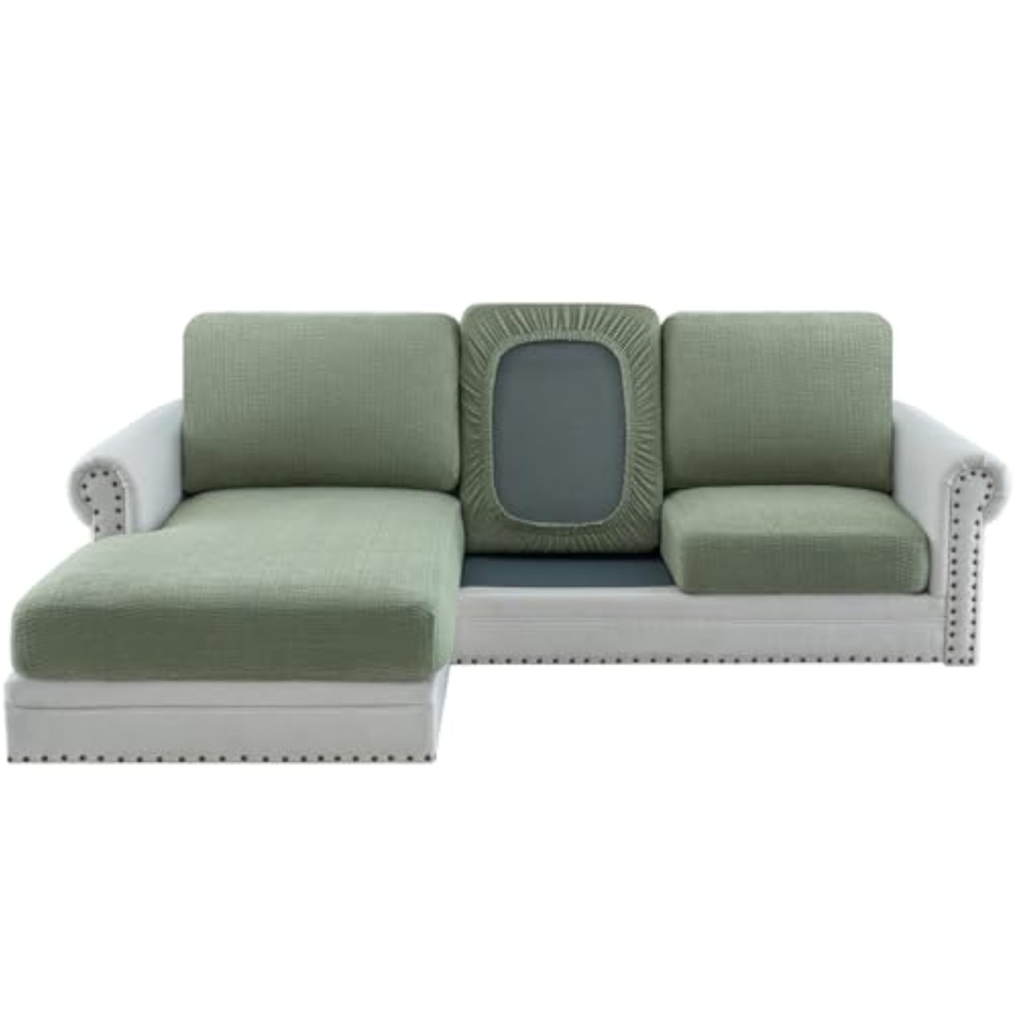 Super Stretch Jacquard Couch Cushion Covers, Furniture Protector