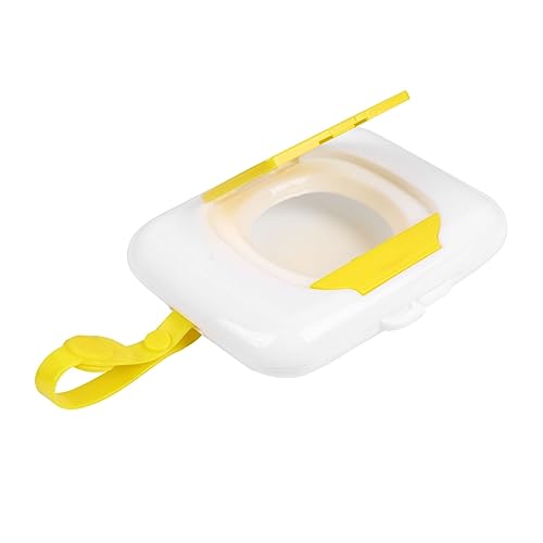 ERINGOGO Porta Salviette Umidificate Riutilizzabile per Ragazzo Ragazza e Ragazzo Ragazza, Custodia in Plastica Pulsante a Pressione e Cinturino da Viaggio, Contenitore Sicuro e Portatile