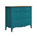 Produktbild Inter-Furn Lissabon Kommode 3 Schubkästen, Holz, Blau/Braun, 100 x 86 x 42 cm