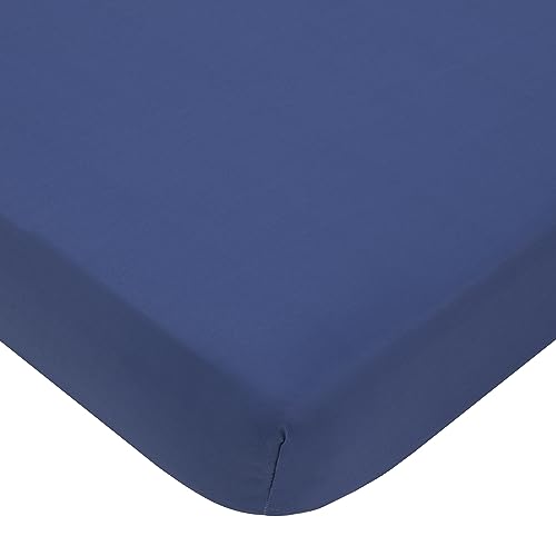 Image of NoJo Everything Kids Solar System Navy, Orange, and Yellow Blast Off 4 Piece Toddler Bed Set - Comforter, Fitted Bottom Sheet, Flat Top Sheet, and Reversible Pillowcase
