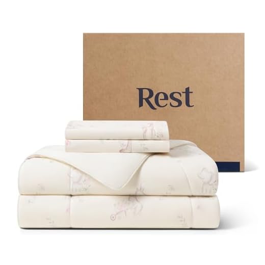 REST® Evercool® Kids’ Comforter with 2 Pillowcases, Buttery Soft and Refreshingly Cool, Hypoallergenic, Adorable Print Making a Perfect Present, 49x69 inches