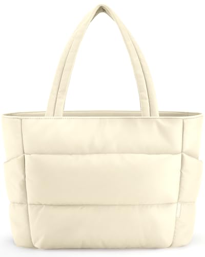 Image of HOTOR Puffer Tote Bag for Women, Multi-Pocket, Zippered