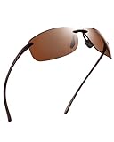JIM HALO Sport Sunglasses for Men Women TR90 Rimless Frame for Running Fishing Cycling Driving