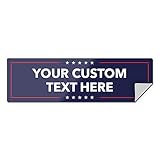 Custom Bumper Stickers for Cars - Personalized Bumper Stickers for Cars, Trucks and Other Vehicles - 3” x 10” (1-1000 Stickers) (Political)