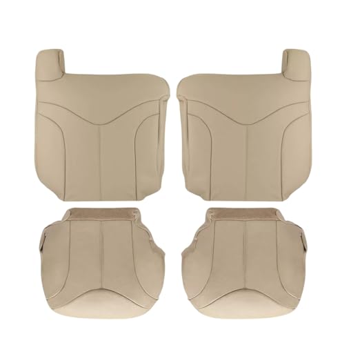 Housse de siège de rechange GMC Yukon XL 2000-2002 en cuir synthétique marron