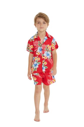 Image of Boys' Aloha Shirt Cabana Set in Signature Prints