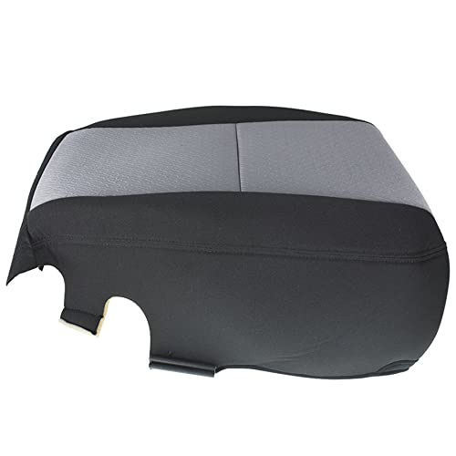 marddpair Black and Gray Driver Side Bottom Cloth Seat Cover Replacement for 2007-2014 Chevy Silverado 1500 2500HD 3500HD