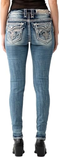 Rock Revival - Womens Korry RP2867S201 Skinny Jeans, Color Denim, Size: 323