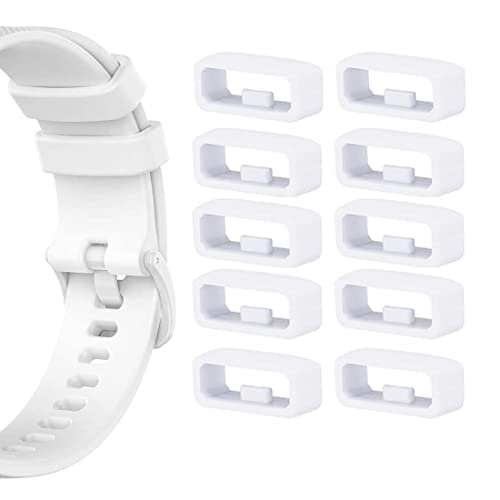PAWT, Anillo de cierre Garmin - 10 unidades, compatible con pulsera Garmin, tamaño interior 18 x 5 mm para Huami/Samsung/Huawei/hirse banda de silicona Cover