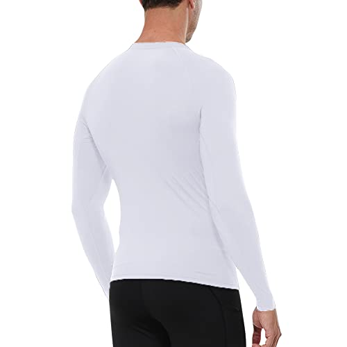 Cargfm Men's Long Sleeve Compression Shirts, Athletic Base Layer Top Cool Dry Running T-Shirt #TOP2