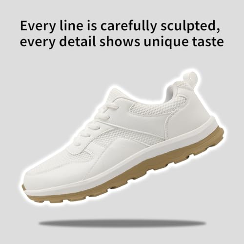 Image of Mens Walking Shoes Slip On Sports Sneakers Tennis Workout Athletic Camp Fitness Flat Sole Running Jogging Breathable Anti-Slip Outdoor Fashion