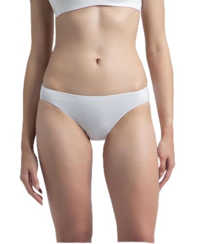 Image of Jockey 1803 Women's Medium Coverage Micro Modal Elastane Stretch Mid Waist Bikini Concealed Waistband and Stay Fresh Treatment