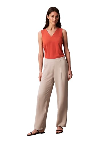 Calvin Klein Women's Crepe Wide Leg Trouser