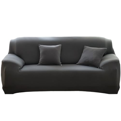 Yopeissn de Sofá para Sofá Esquinero Sofá Seccional en Forma de L EláStica Gris Que Admite Mascotas para Reposabrazos, 4 Plazas