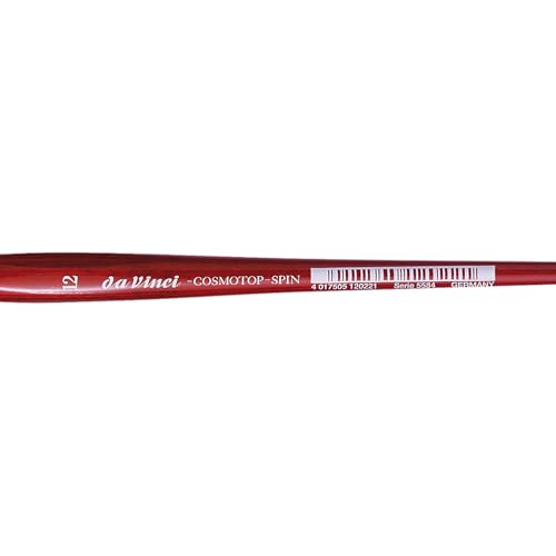 Image of da Vinci Watercolor Series 5584 CosmoTop Spin Paint Brush, Pointed Oval Synthetic with Red Handle, Size 12 (5584-12)
