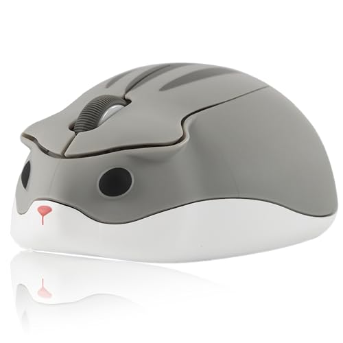 Souris sans fil silencieuse 1200DPI forme hamster pour travailler au calme