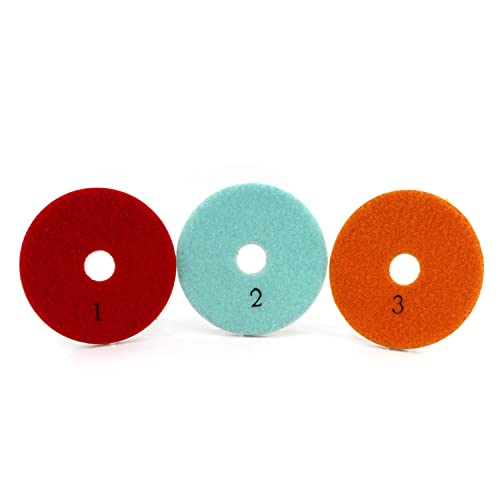 HOMESOM 100mm 1 Step Diamond Polishing Pads Flexible Wet Use for Granite Polishing Tool Marble Concrete Grinding - Image 4