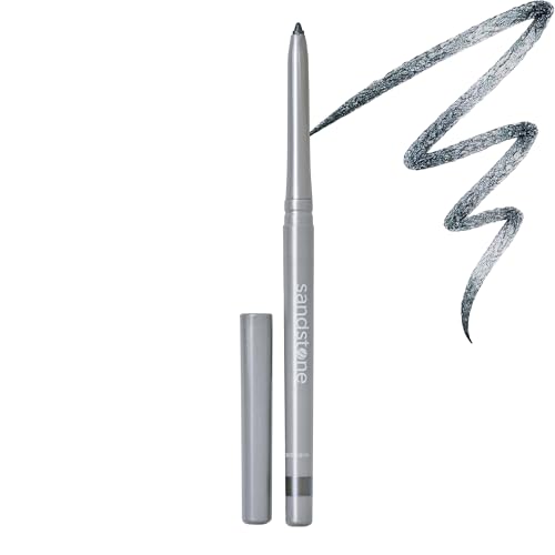 Sandstone Scandinavia Crayon Eyeliner Métallisé Waterproof Gris – Hypoallergénique & Sans...