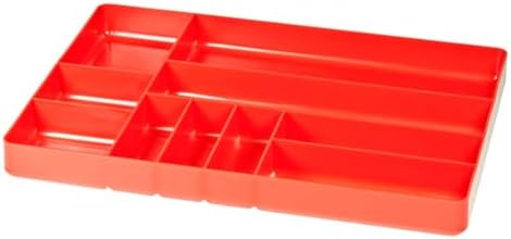 Ernst Manufacturing Organizador de cajones de 10 compartimentos: bandeja apilable resistente para organización de herramientas de garaje automotriz, almacenamiento de caja de herramientas de perfil
