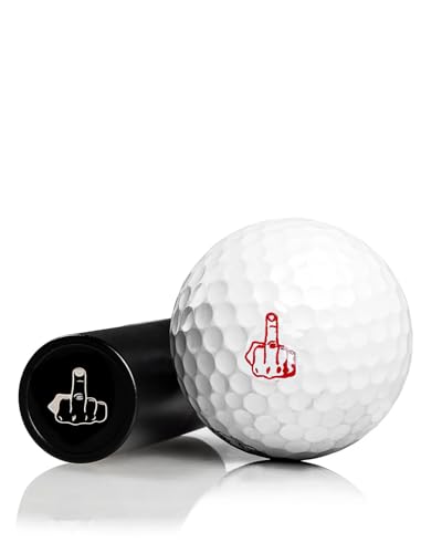 Pins & Aces - Golf Ball Stamp - Reusable Ink Stamp for Golf Ball - Premium Machine Billet Aluminum Case - Long Lasting Ink Lets You Customize Your Game