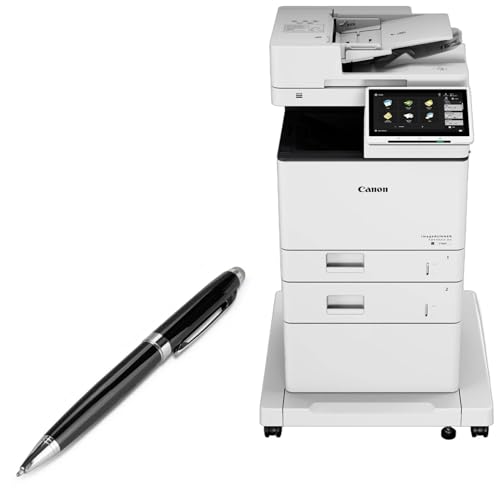 BoxWave Stylus Pen Compatible with Canon imageRUNNER Advance DX 529iFZ - EverTouch Meritus Capacitive Styra, Capacitive Stylus with Rollerball Pen - Jet Black