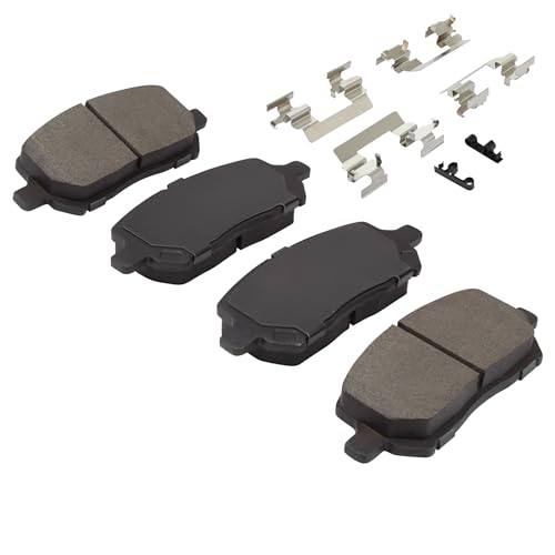 Image of QUALITY-BUILT Front Ceramic Brake Pads, Premium 1001-0956C, Compatible with 2003-2010 Chevrolet /Pontiac /Saturn (Cobalt,G4,G5,Ion,Pursuit)