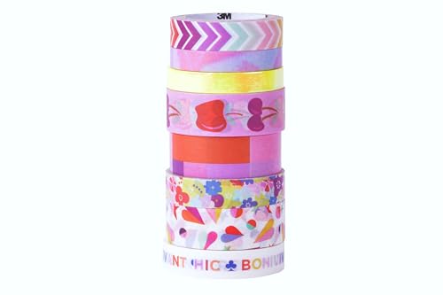 Image of Scotch Expressions Washi Tape, 8 Rolls, Assorted Sizes & Colors, Great for Decorating and Crafts