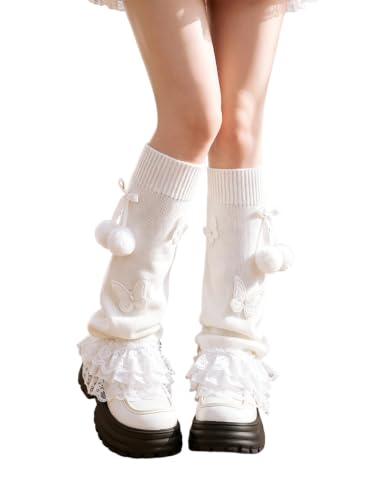 Image of WODECASA Knit Leg Warmers for Girls,for Daily Wear, Cosplay, Photoshoots