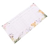 Lurrose Geburtsterminkalender Papier Monatskalender Familienwandkalender Rosa Voraussichtlicher Entbindungskalender für Babyzimmer und Büro Notizkalender zur Geburtsplanung