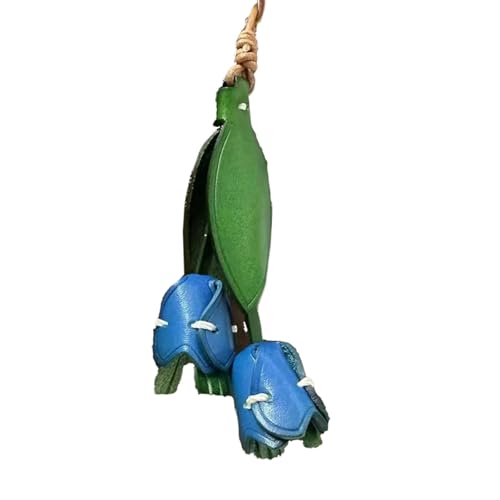 Porte-clés cuir et breloque florale pour personnaliser votre sac à main