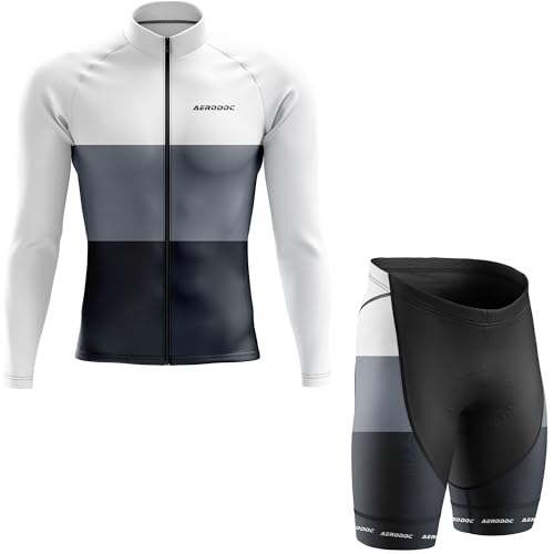 Image of Neutral Color Cycling Jersey - Half & Full Sleeves, Matching Bib & Non-Bib Shorts
