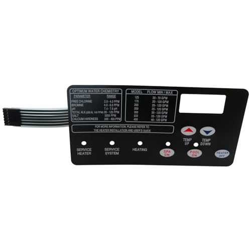 Bedaily US New Replacement for Pentair 472610Z Switch Membrane Pad Replacement for Mastertemp Pool and Spa