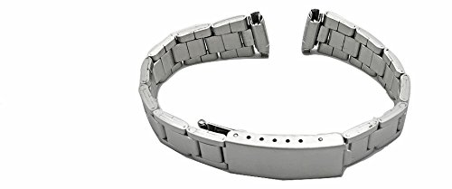 NewLife 12-15mm Metal Watchband | Women's Watches Silver Stainless Steel Replacement Watchstrap with Clasp