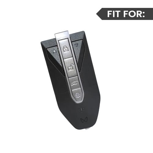 Image of Keyzone Vintage Leather Key Cover for Mahindra XUV 7XO, BE 6, XEV 9E, XEV 9S, BE 6 Formula E Edition, BE 6 FE (6-Button Smart Key) (Black)