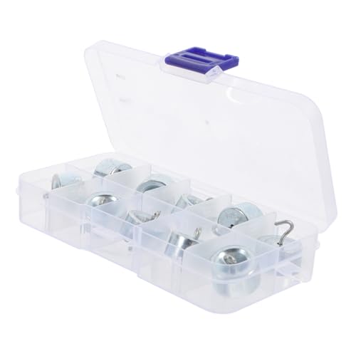 Anneome 10個実験室用クロムメッキ鉄製フック付き重量 入り 小型物理学実験