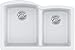 Franke ELG160PWT Franke ELG160 Ellipse 33" Undermount Double Basin Granite Kitchen Sink