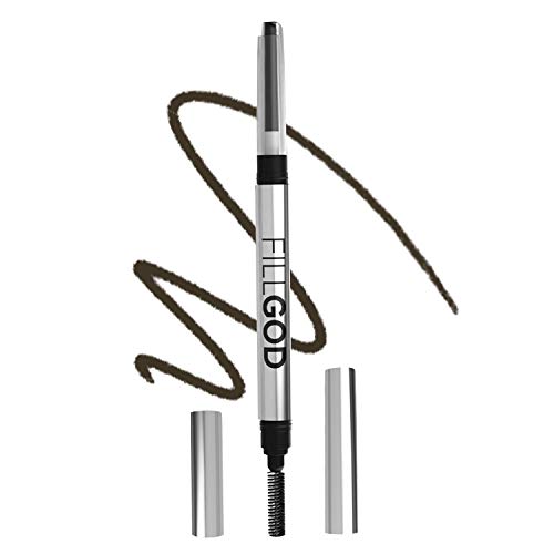 SCALPA Eyebrow Filler Pencil for Brows, Beard, and Hair, Includes 2 in 1 Pencil and Brush, Fill God