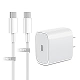 iPad Charger,USB C Charger For iPad Pro/iPad mini 6th,USB-C 20W Fast PD Wall Charger Adapter 10FT Long Type C to C Charging Cable Cord For iPad Pro 12.9 2021/2020/2018,iPad Pro 11 Gen 2/1,iPad Air 4th