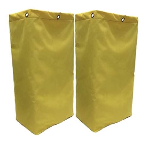 Image of American Supply Replacement Janitorial Cart Bag 27 inch (27 inches, Yellow, 2)