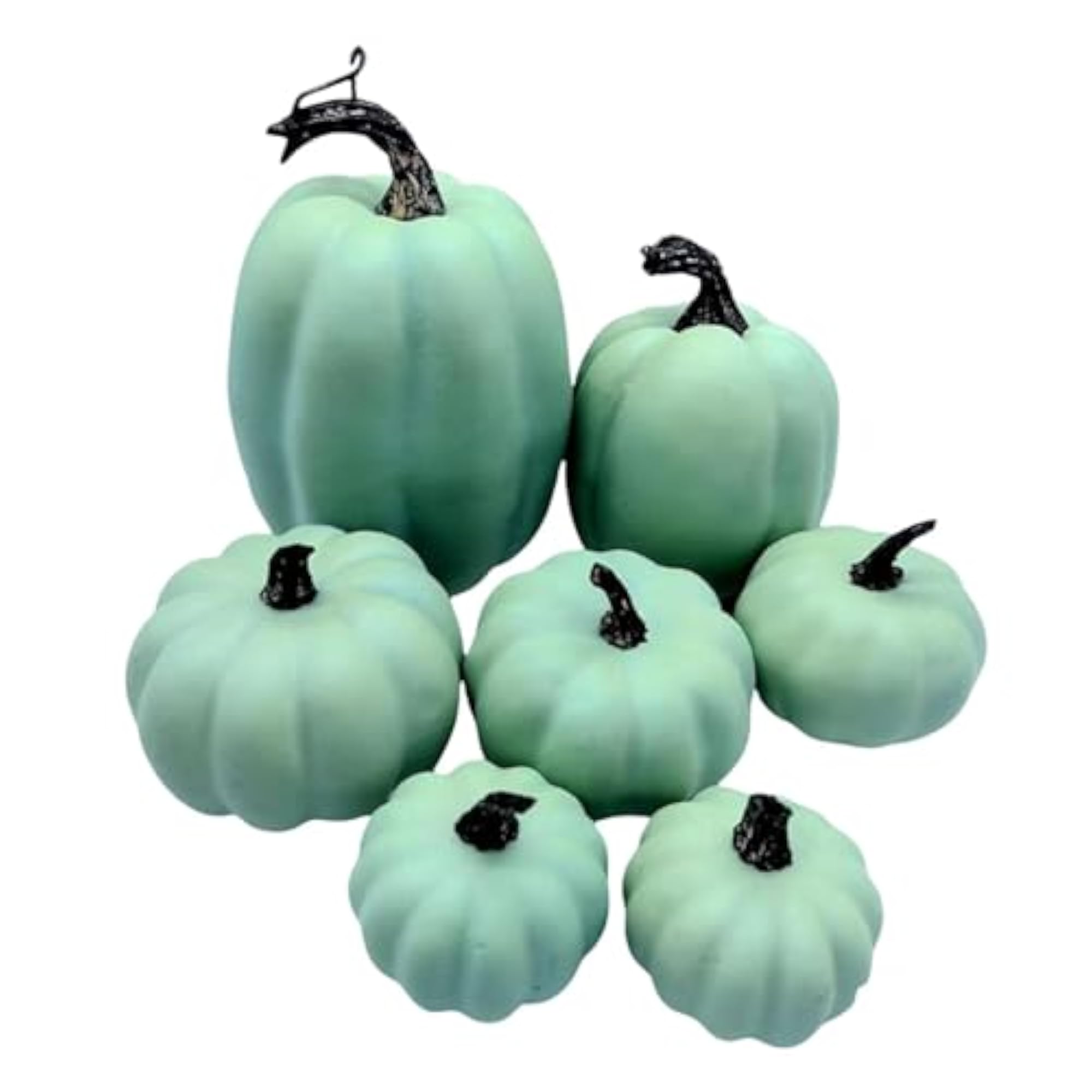 7Pcs Artificial Pumpkins Set Decor for Holiday Party Favors