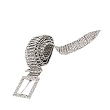 BESPORTBLE Cinturón de Cintura Decorativo Gemas Imitación, Estilo Delicado, Metal Duradero, Ajustable y Práctico para Mujer, Accesorio de Moda para Eventos y Uso Diario, Ancho 2.8 CM 8 de