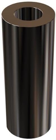 Espaciador de aluminio negro de 3/4 pulgadas de diámetro exterior x 3/8 pulgadas