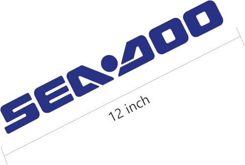 Image of 2Pc Sea Doo Seadoo Decals Stickers Fit for Boat Outboard Motor (Blue)