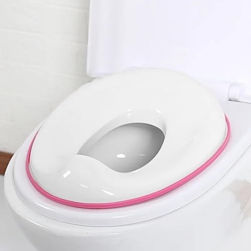 Image of BabySafeHouse Potty Training Toilet Seat Cover with Storage Hook, Pink