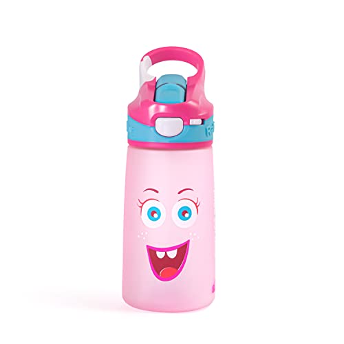 Rabitat SNAP LOCK Tritan Water Bottle -2 Years Brand Warranty Miss Butters 410ml | Kids Water Bottle for School | BPA-Free | Spill-Proof & Durable Bottle for Kids | Lightweight Sipper for Boys & Girls