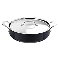 TEFAL Jamie Oliver by Tefal Enjoy Ceramic Induction Hard Anodised Shallow Pan 30cm + Lid​, C4719035