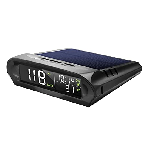 Velocímetro GPS solar para viajes familiares con alarma de velocidad en carretera