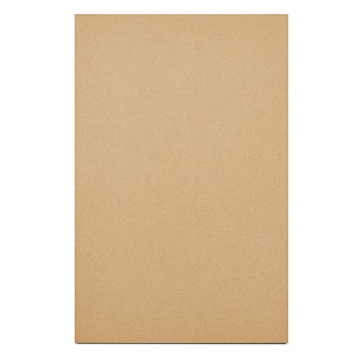 Image of Juvale Corrugated Cardboard Sheets - 11 x 17 in, 2mm Thick, Brown, 100-Pack - Flat Packaging Inserts for Cardboard Mailers - Craft Board Projects